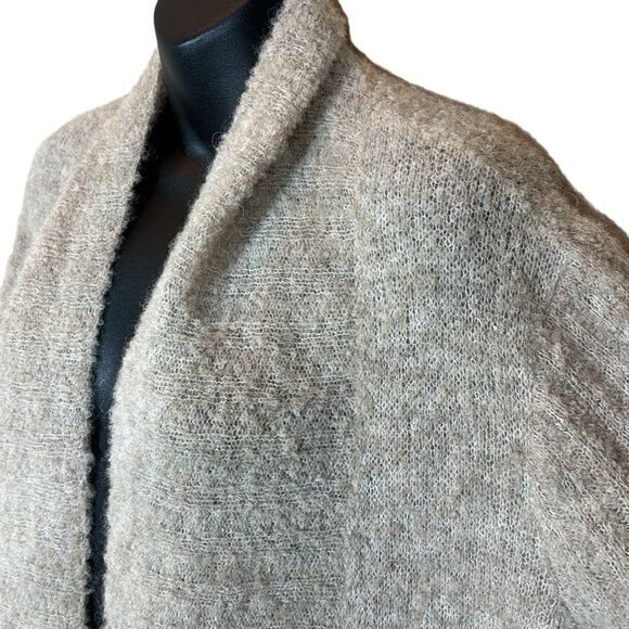 Peruvian connection alpaca open front cardigan sweater long line small luxurious - Picture 2 of 6